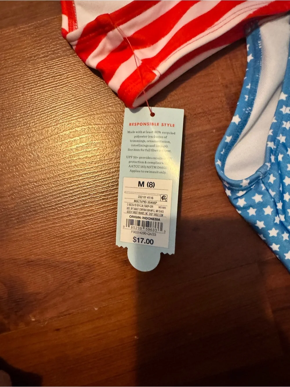 Kids Red & Blue Star Stripe One-Piece Swimsuit - Brand: Cat & Jack